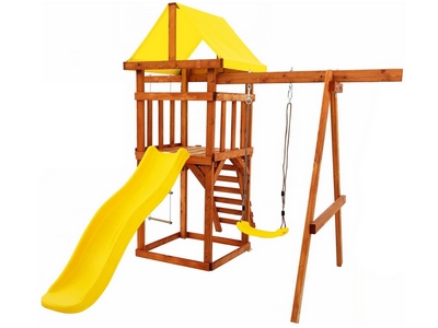 Детская игровая площадка Солнечная Мечта 2 с качелями и горкой - вид 1