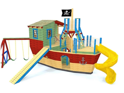Игровой комплекс TORUDA WOOD Пиратский корабль Дэйви Джонса - вид 1
