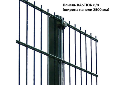 Панель BASTION 6/8 ширина панели 2500 мм, ячейка 200х55 мм - вид 1