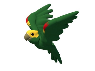 Попугай 3D-фигура - вид 1