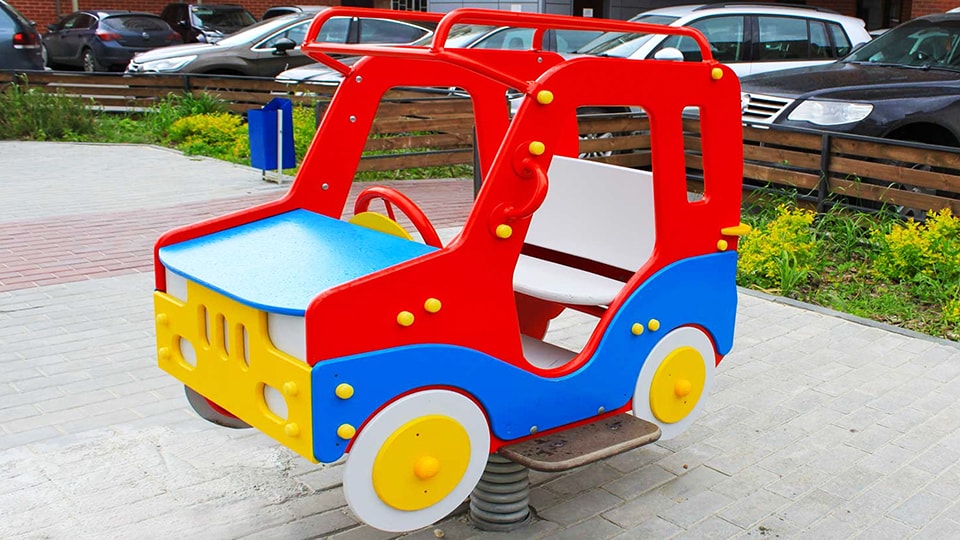 Доставка и установка машинок для детских площадок в Астрахани